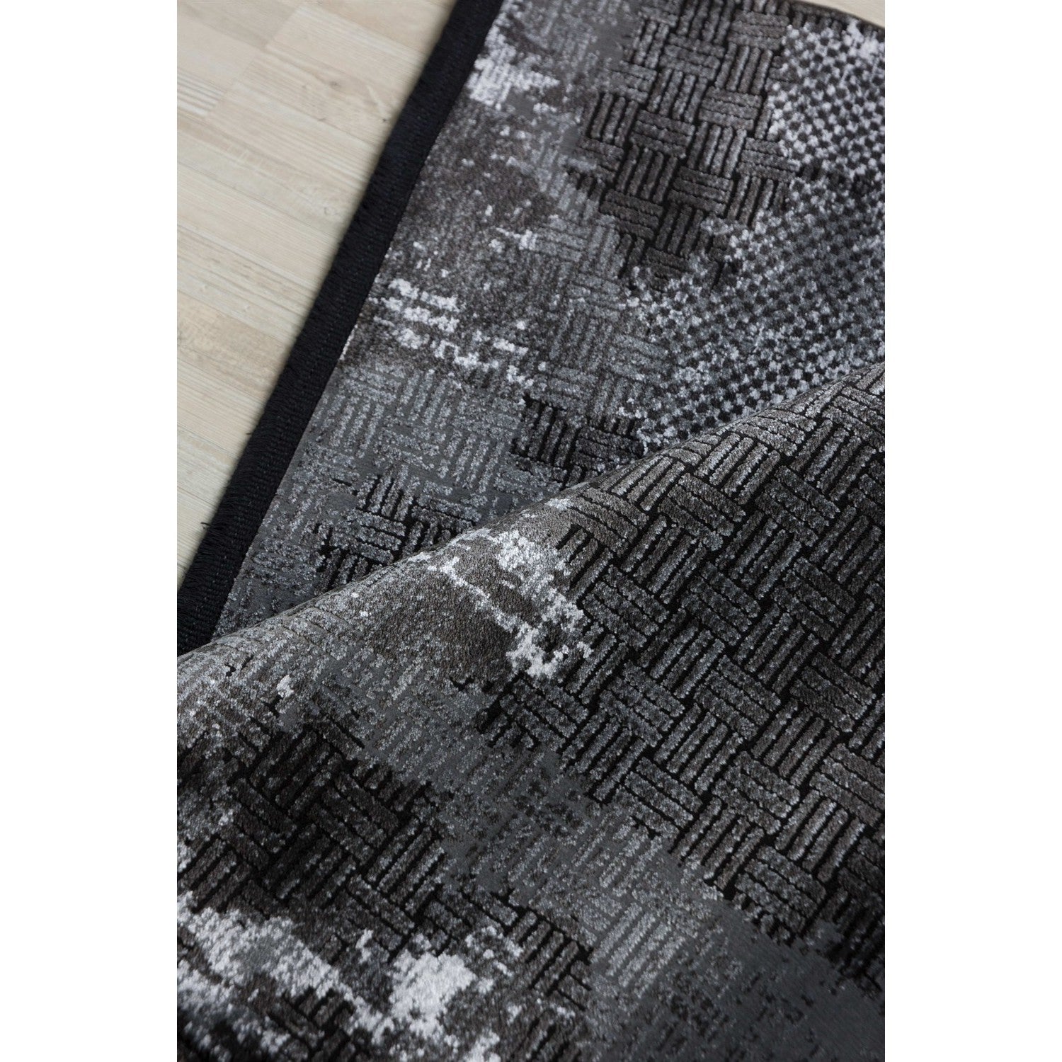 Vloerkleed in donkere industriële stijl - 160x230 cm - Polypropyleen en Polyester